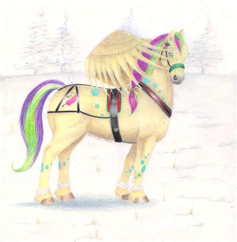 Flutter Feather Christmas Pony By Moonwalkinghorse On Deviantart Pony