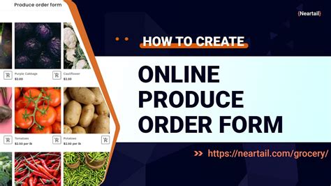 How To Create A Produce Order Form Get Started With Ready Made