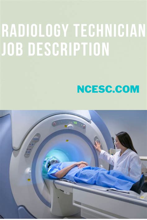 Radiology Technician Job Description What Is A Radiology Technician