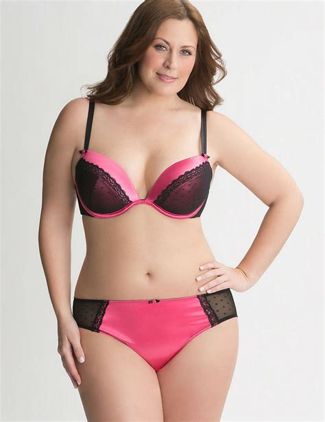 Default Plus Size Swimwear Bra And Panty Sets Plunge Bra