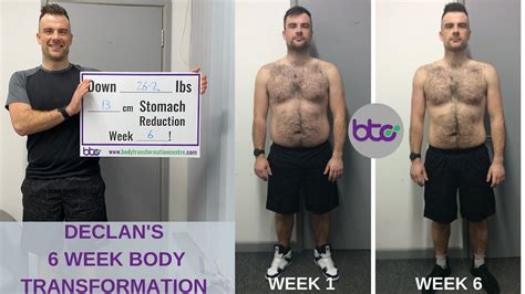 6 Week Body Transformation How Declan Lost 26lbs In 42 Days Youtube