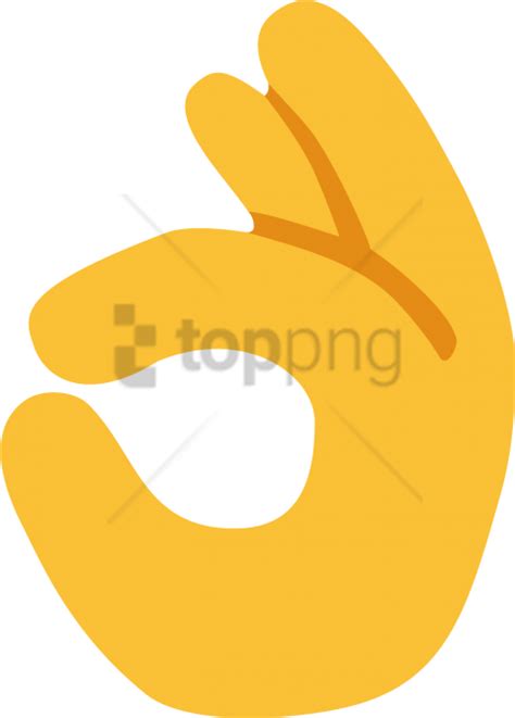 Free Png Ok Hand Emoji Png Image With Transparent Background Ok Hand