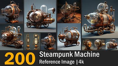 Artstation Steampunk Machine Reference Images 4k Artworks