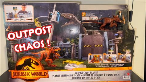 Jurassic World Dominion Outpost Chaos Playset Toy Review Toyreview