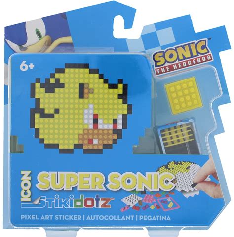 Buy Stikidotz 3d Pixel Art Set With Icon Sonic Design Super Sonic