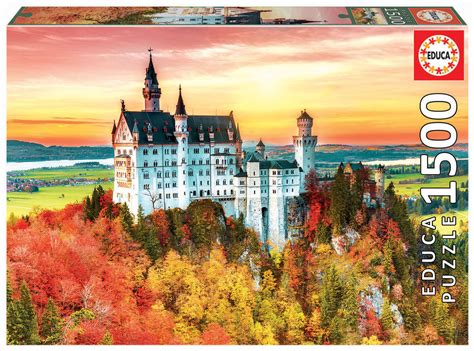 Educa Autumn In Neuschwanstein 1500 Piece Jigsaw Puzzle