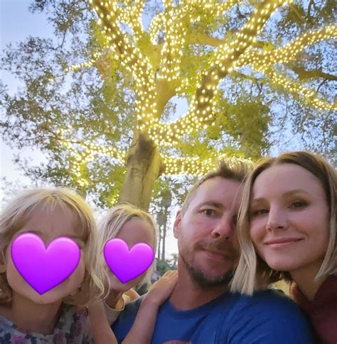 kristen bell shares extremely rare photo of daughters with dax shepard hello