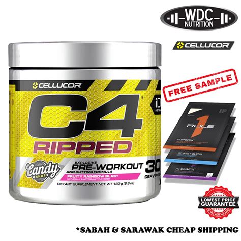 Cellucor C4 Ripped 30 Servingspre Workout And Fat Burner 2 In 1 30