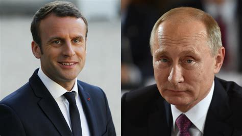 Frances Macron Vows ‘tough Talks With Russias Putin At Versailles