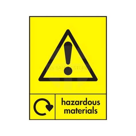 Hazardous Materials Sign Uk Safety Store