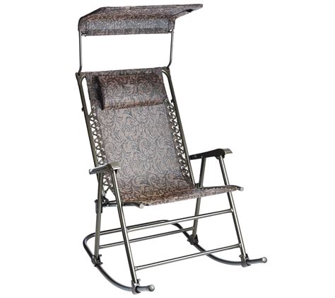 As Is Bliss Hammocks Deluxe Foldable Rocking Chair Wsun Shade —