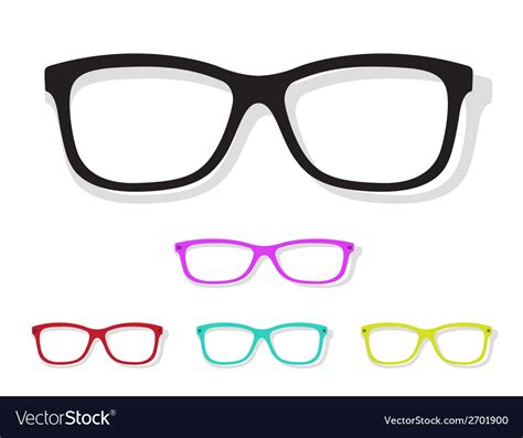 glasses royalty free vector image vectorstock