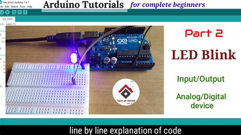 Arduino Tutorial 2 Led Blink Program With Code Explained How To