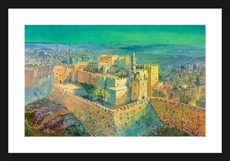 The Beauty Of Jerusalem Fine Art On Paper 22x30 Alex Levin