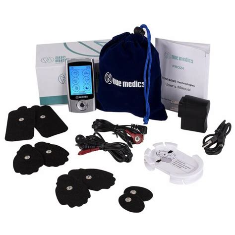 Tens Ems Unit Pro Rechargeable Battery Muscle Stimulator 24 Modes
