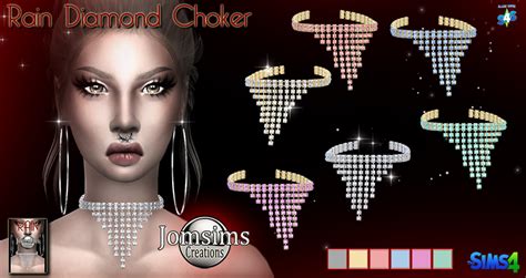 My Sims 4 Blog Earrings And Necklace By Jomsims