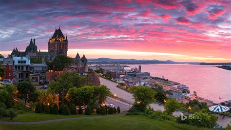 Que Panorama Of Old Quebec City 2017 Bing Wallpaper