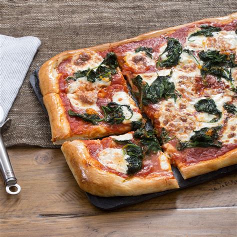 Spinach And Fresh Mozzarella Pizza With Lemon And Chile Honey Recipe
