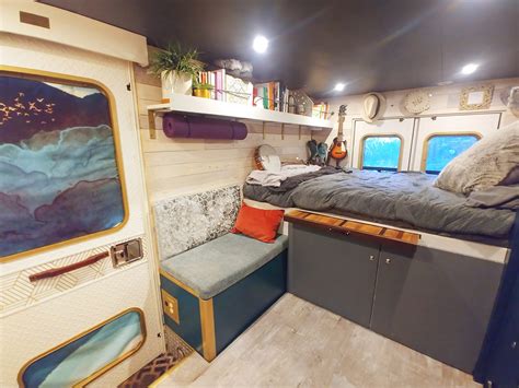 Woman Living In Her Off Grid Ambulance Camper Conversion