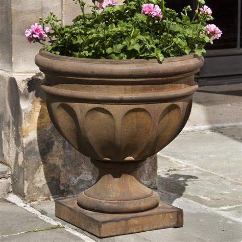 Campania International Augusta Cast Stone Urn Planter Urn Planters