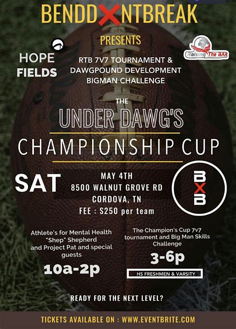 BXB 7v7 Tournament, Hope Church Memphis, 4 May 2024 | AllEvents.in