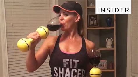 Woman Incorporates Wine Into Her Workouts Youtube