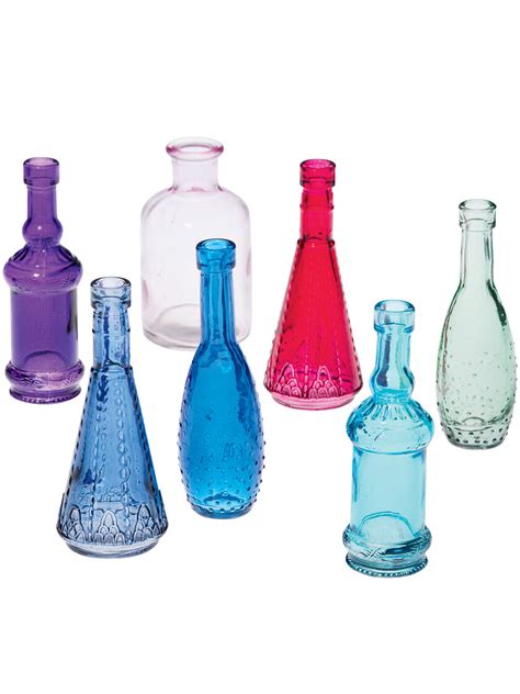 Small Glass Bottles | Colored Glass Bottles | Bottles for Bottle Tree