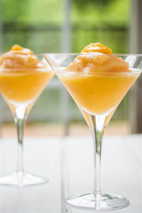 Peach Bellini Recipe With Raspberry Liqueur Cooks With