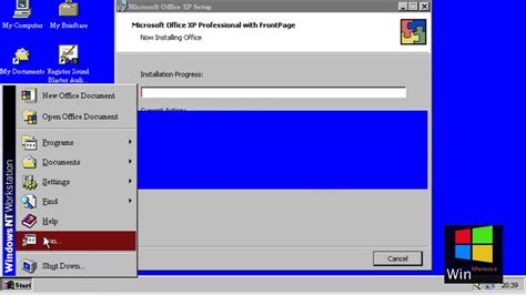 Installing Microsoft Office Xp In Windows Nt 40 Youtube