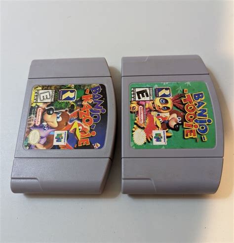 Banjo Kazooie And Banjo Tooie Authentic Nintendo 64 N64 Game Lot