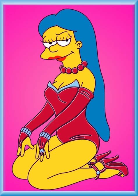 Marge Pinup By Leif J In 2020 Marge Simpson Marge Simpsons Art