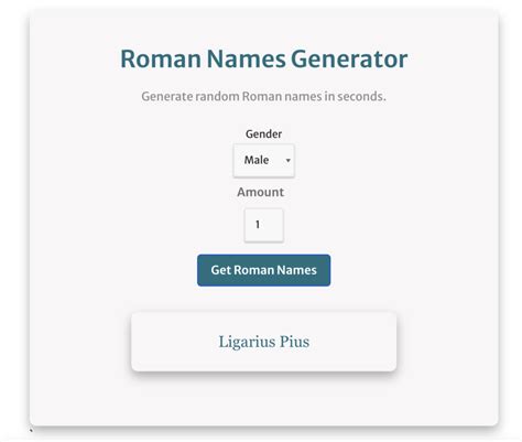 The Official Roman Name Generator Get The Perfect Name Now