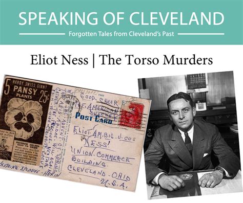 Speaking Of Cleveland Eliot Ness And The Torso Murders Western