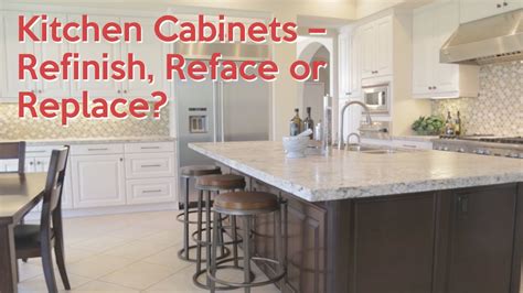 I'm going to break it down for you on what is the best option for you.the first option. Kitchen Cabinets - Refinish, Reface or Replace - YouTube