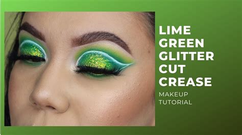 Green Glitter Cut Crease Makeup Tutorial Youtube