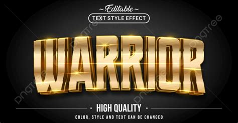 Editable Text Style Effect Warrior Text Style Theme Poster Template