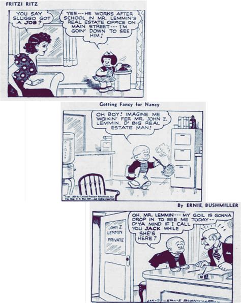 nancy comics by ernie bushmiller on twitter the early years fritzi ritz by ernie bushmiller