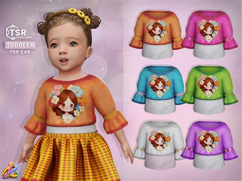 The Sims Resource Toddler Girl Top 249