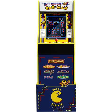 Buy Arcade 1up Super Pacman 7 In 1 Arcade With Riser Retro Video Game