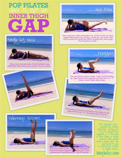 Printable Abs Fitness Pop Pilates Thigh Exercises Fitness