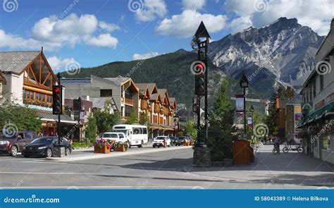 Banff Town Alberta Canada Editorial Stock Image Image Of Park