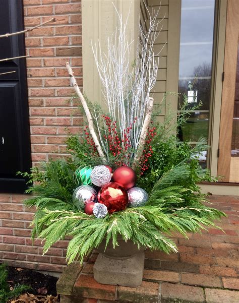 Holiday Planters Holiday Planter Outdoor Holiday Planters Christmas