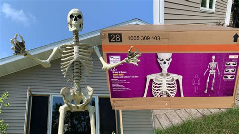 12 Foot Skeleton Home Depot Unboxingsetupreview 2021 Youtube
