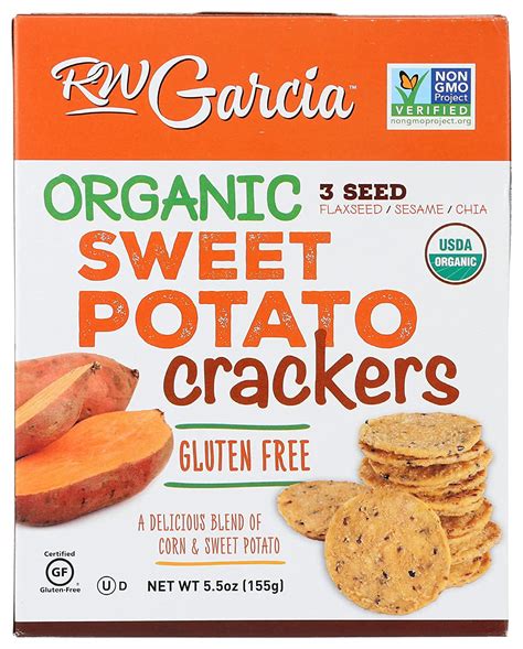 Rw Garcia Organic Sweet Potato Crackers Usda Certified Organic Gluten Free And Non