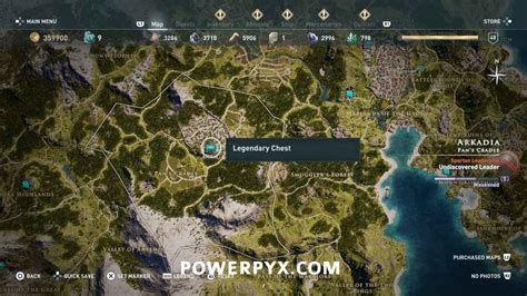 Assassin S Creed Odyssey Legendary Chest Locations Map