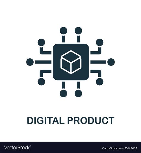 Digital Product Icon From Digitalization Vector Image