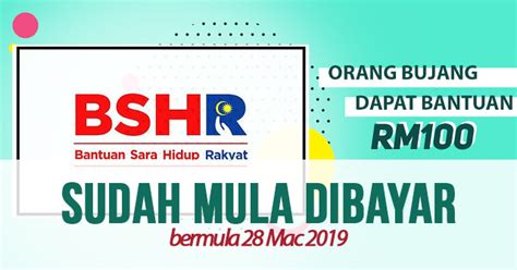 Tetapi bukan semua orang bujang layak mendapat bantuan bsh. Bantuan Sara Hidup (BSH) 2019 Kategori Bujang Sudah Mula ...