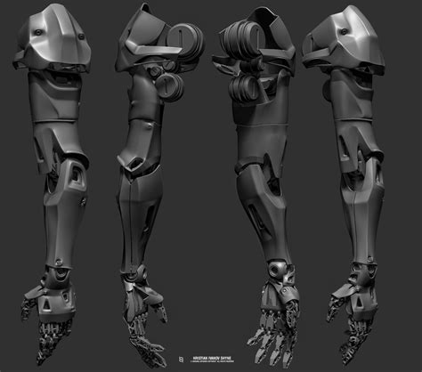 Mecha Arm 03 By Hristianshyne Roboticcyborg 3d Cgsociety