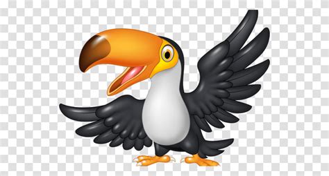 Download Hd Bird Toucan Drawing Cartoon Toucan Bird Background Toucan