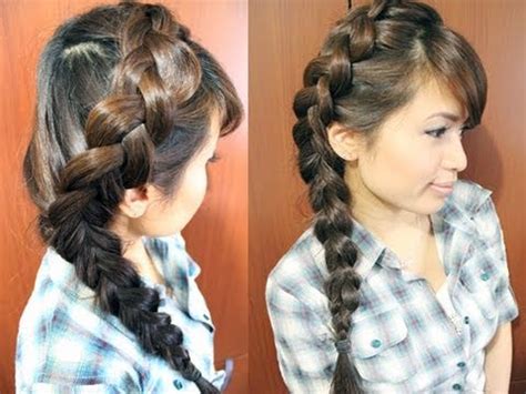 Medium length hair is such a perfect balance between long and short hair; How to: Side Dutch Braid Hairstyle for Medium Long Hair ...